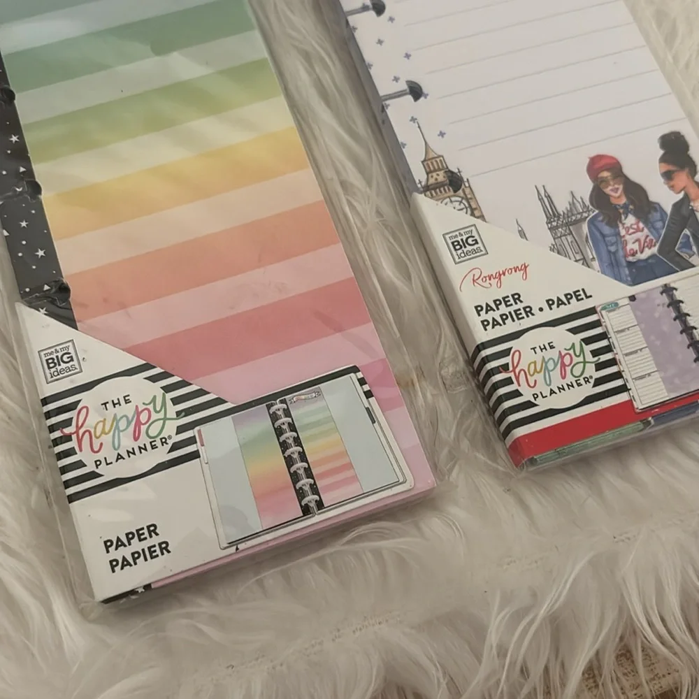 2 Happy Planner paper inserts from the Me & My Big Ideas line